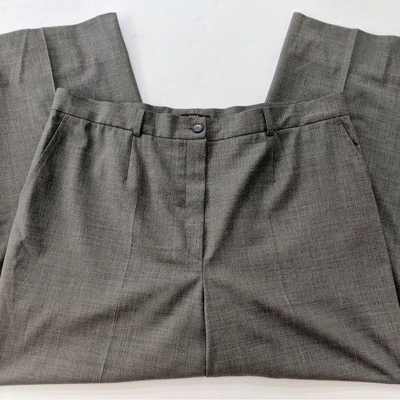 Zanella Dress Pants Womens Plus Size 16 Trouser Gray Stretch Pocket Straight - Picture 5 of 13